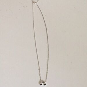 Silver Necklace with Rainbow Pendant